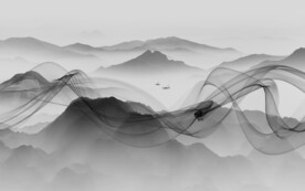 简约 新品灰色山水 TIF分层