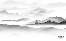 新款 灰色新品山水 TiF分层