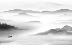 现代 灰色新品山水 TiF分层