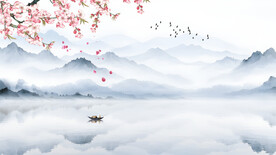 中式意境山水画