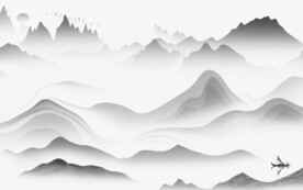 新品 新传中式山水 TIF分层