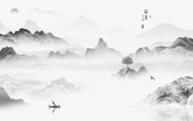 高雅 新传中式山水 TIF分层