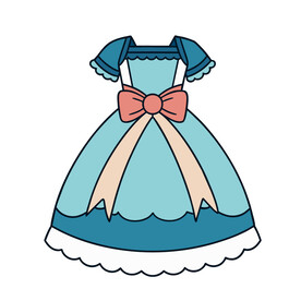 矢量衣服女孩裙子蓬蓬裙