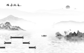 人气 最新灰色山水 TiF分层