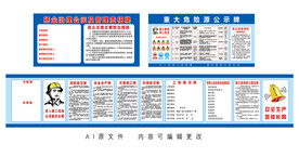 安全生产工地五牌一图重大危险源