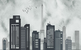 抽象城市背景墙