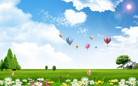 热气球草原