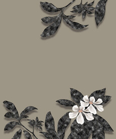 高清分层手绘花卉