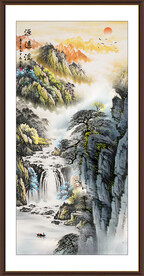 玄关山水风景画