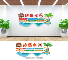 防溺水文化墙