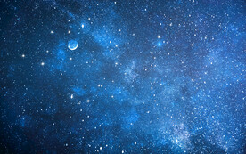 蓝色星空天花软膜背景墙