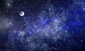 蓝色宇宙星空软膜