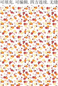 水果花纹
