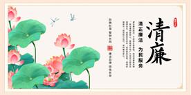 廉政文化宣传展板