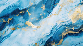 蓝色渐变金色大理石背景
