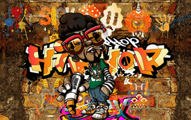 工装涂鸦背景墙