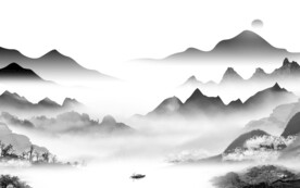 奢雅 人气中式山水 TIF分层