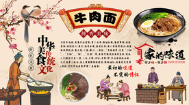 牛肉面背景墙