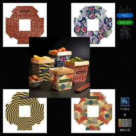 外卖盒子刀版设计