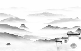 大气 新传灰色山水 TIF分层