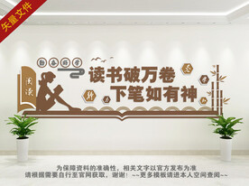 图书馆 阅读室文化墙