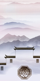 奢雅 新中式画玄关 TiF分层