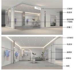 服装店面设计  档口设计效果 
