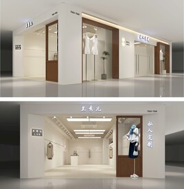 服装店面设计  档口设计效果 