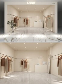 服装店面设计  档口设计效果 