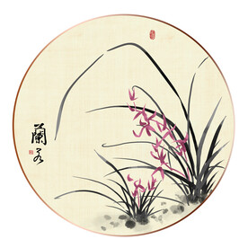兰花国画