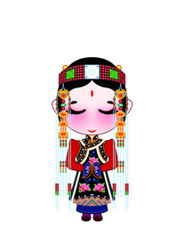 蒙古族娃娃科尔沁