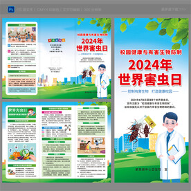 世界害虫日三折页