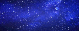 巨幅蓝色星空背景图