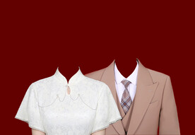 结婚登记照服装素材