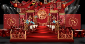 中式婚礼效果图