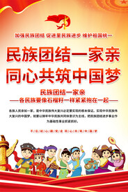 民族团结展板