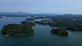 中原千岛湖鲇鱼山水库全景