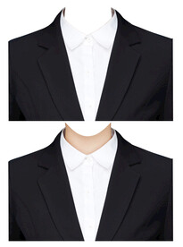 证件照女西装套装衣服素材