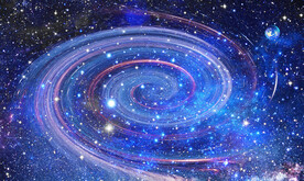 蓝色宇宙星空天花软膜