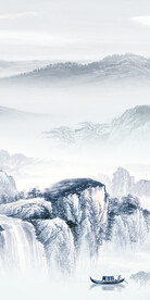 意境 现代山水玄关 TIF分层