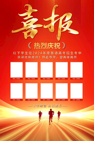 高考喜报海报
