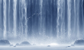 高山流水背景墙