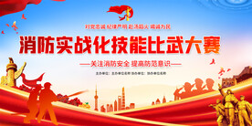 消防技能比武展板