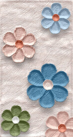 小清新油画花朵