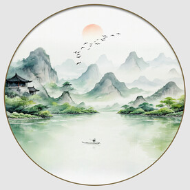 禅意山水画