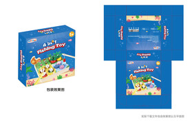 钓鱼玩具包装设计图片
