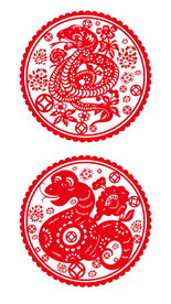 蛇年剪纸