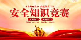 安全知识竞赛展板