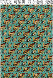 猴子 树懒 童趣卡通图案