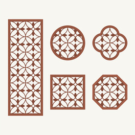 中式花纹 窗花格 镂空隔断